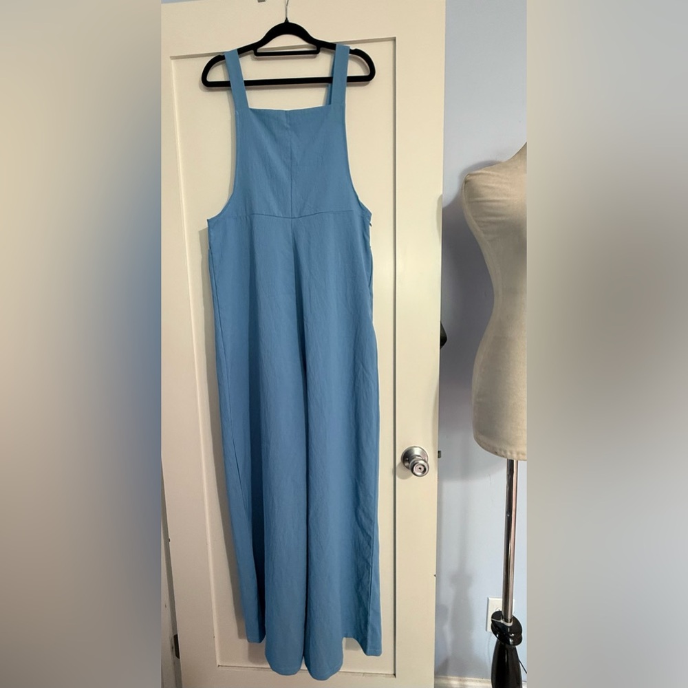 LIght Blue Women's Jumpsuit - Picture 3 of 5